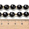 Natural Black Tourmaline Beads Strands GG-CBA3921-B11-8mm-4