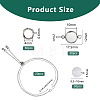 20Pcs 304 Stainless Steel Slider Cable Chain Slider Bracelet Makings DIY-DC00001-2