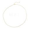 Brass Snake Chain Necklaces NJEW-K123-07G-2