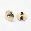 Brass Ear Nuts KK-F727-06G-NF-2