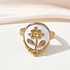 304 Stainless Steel Enamel Cuff Open Rings SA-CBA5A8D-03G-3