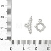 Hanmmered Brass Toggle Clasps KK-CBA42CA-01B-P-4