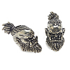 2Pcs Outdoor EDC Tool Brass Parachute Rope European Beads KK-DC0004-81AS-1