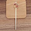 Ancient Style Alloy with Enamel Hair Stick Finding PW-WG8EAAB-01-1