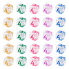 50Pcs Acrylic European Beads MACR-TADJ0001-13A-1