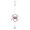 Spider Glass Beaded Hanging Ornaments HJEW-TA00172-02-1