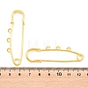 Iron Safety Pins Brooch Findings IFIN-Z005-02G-02-3