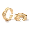 Brass Cuff Rings RJEW-H131-03G-2