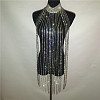 Alloy Full Crystal Rhinestone Tassel Body Chains WG01C3C-02-6