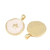 Brass Enamel Pendants KK-Q283-057G-NR-2