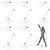 Clear Plastic Model Assembled Action Figure Display Holders ODIS-WH0030-72C-1