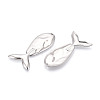 304 Stainless Steel Whale Big Pendants STAS-T069-16P-2