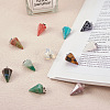 Fashewelry 20Pcs 10 Styles Natural & Synthetic Mixed Gemstone Pendants G-FW0001-36-6