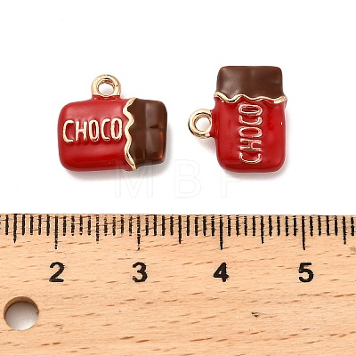 Alloy Enamel Pendants PALLOY-R155-01G-02-1