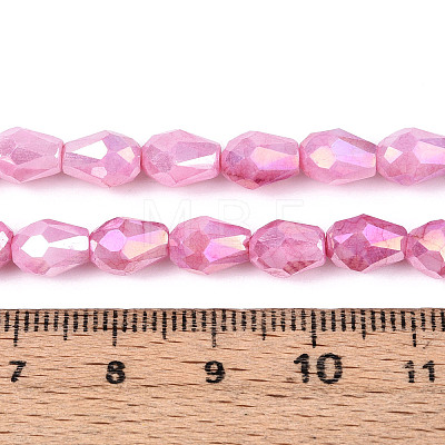 Anti-Tarnish Electroplate Glass Beads Strands GLAA-T025-13A-06-1