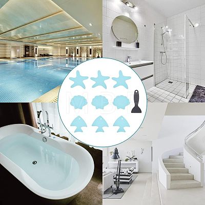 PEVA Adhesive Non-Slip Bathtub Stickers FIND-WH0077-40-1