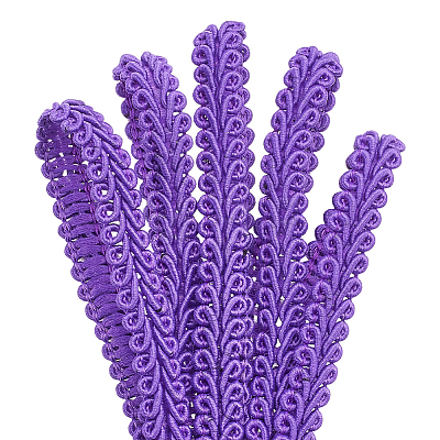 Polyester Braided Lace Trim OCOR-WH0110-14A-1