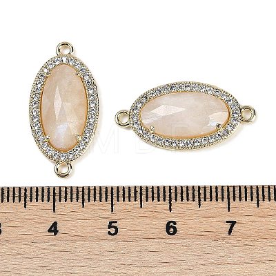 Natural Moonstone Faceted Oval Links G-B126-06G-02-1