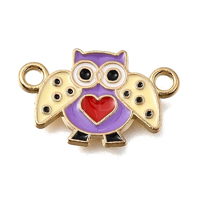 Alloy Enamel Connector Charms FIND-E049-05D-G-1