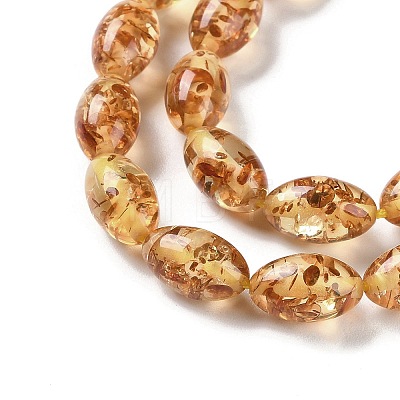 Resin Imitation Amber Beads Strands X-RESI-Z023-01-1