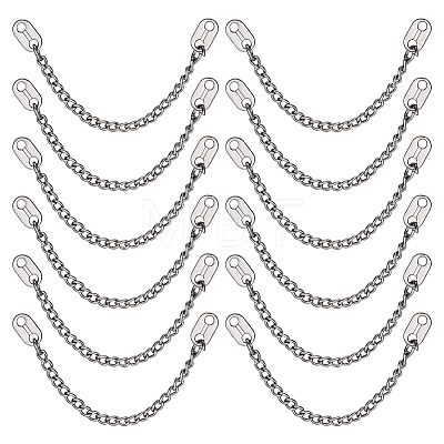 12Pcs Zinc Alloy Coat Hanging Chain FIND-PH0038-69P-1