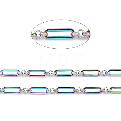Ion Plating(IP) 304 Stainless Steel Figaro Chains CHS-L022-04M-1