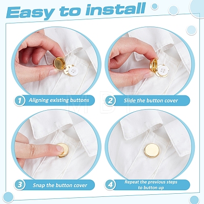 Flat Round Brass Button Covers Settings BUTT-WH0030-73A-1