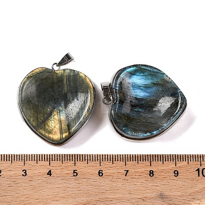 Natural Labradorite Pendants G-B085-17P-1