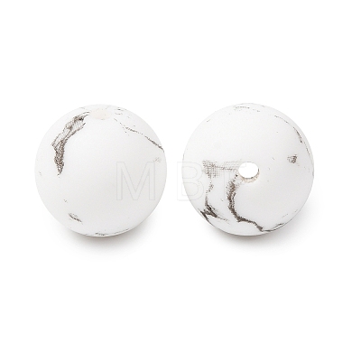 Food Grade Eco-Friendly Printed Silicone Beads SIL-A013-01A-08-1
