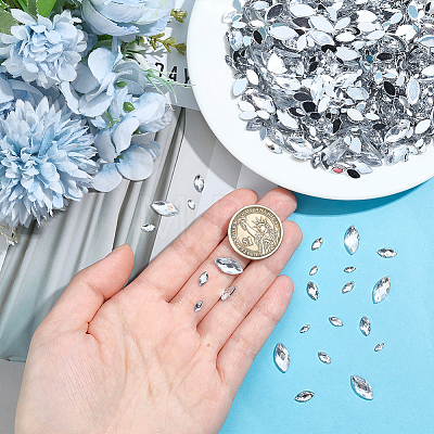 1200Pcs 4 Styles Acrylic Cabochons MRMJ-HY0001-42-1