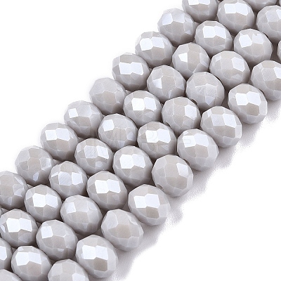 Electroplate Glass Beads Strands LS-EGLA-A044-P8mm-A19-1