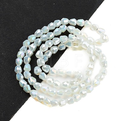 Electroplate Glass Beads Strands EGLA-D030-J4mm-B02-1