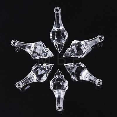 Transparent Acrylic Pendants TACR-S133-027A-1