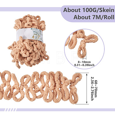 Polyester Bent Knitting Yarn OCOR-TADJ0001-06D-1