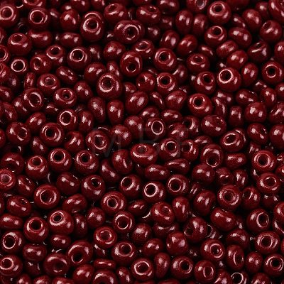 8/0 Baking Paint Glass Seed Beads SEED-M012-02A-44-1