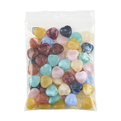 50Pcs Opaque Acrylic Beads MACR-FS0002-49-1