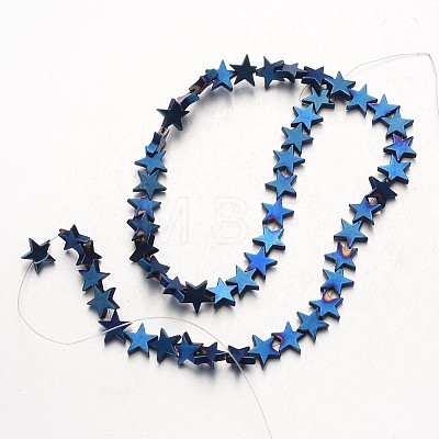 Electroplate Non-magnetic Synthetic Hematite Bead Strands G-F300-24D-05-1
