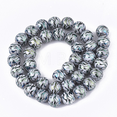 Electroplate Glass Beads Strands EGLA-S177-09A-04-1