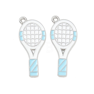 Tennis Alloy Enamel Pendants AL-CBA292F-02N-P-1