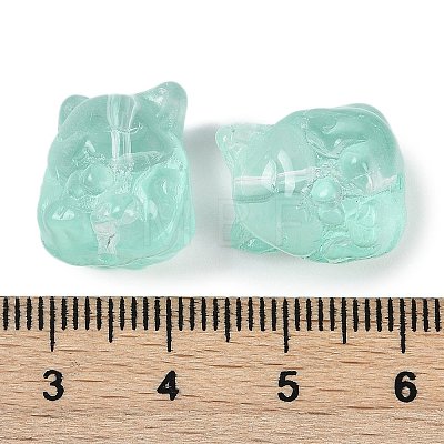 Transparent Spray Paint Glass Beads X1-GLAA-H035-01F-1