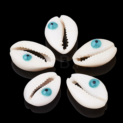 Natural Cowrie Shell Beads X-SHEL-S274-29A-1