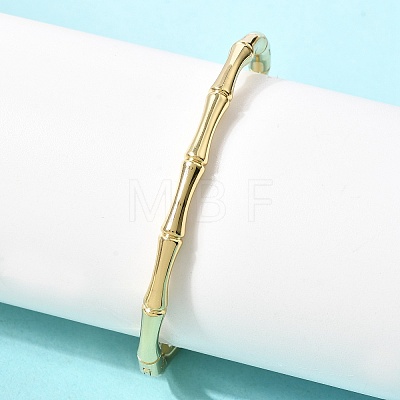 Bamboo Brass Hinged Bangles for Women BJEW-H639-05B-G-1