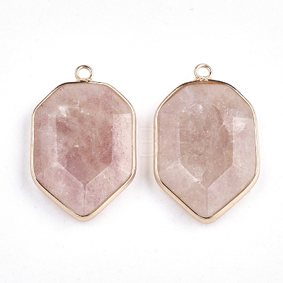 Natural Strawberry Quartz Pendants G-S344-13A-1