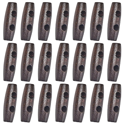 30Pcs Natural Wood Buttons FIND-GF0009-92A-1