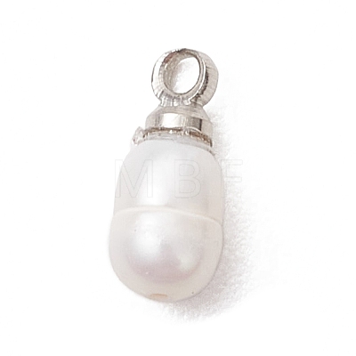 Natural Cultured Freshwater Pearl Rice Charms PALLOY-JF05090-1