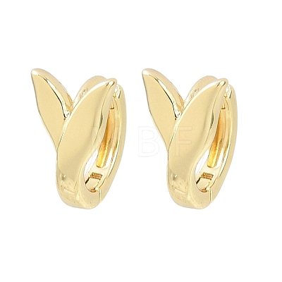 Brass Hoop Earrings EJEW-D348-27G-1