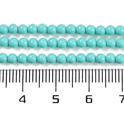 Synthetic Turquoise Beads Strands G-U004-02N-1