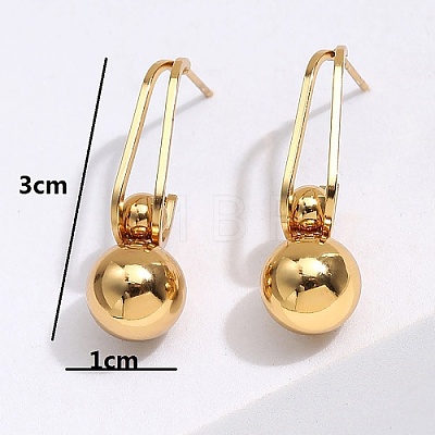 304 Stainless Steel Dangle Stud Earrings JK7797-1