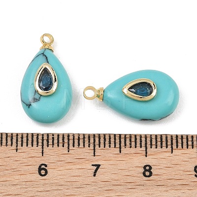 Synthetic Turquoise Pendants GG-CBA4154-03G-02-1