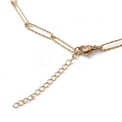 Ion Plating(IP) 304 Stainless Steel Paperclip Chain Necklace for Men Women STAS-B039-01G-1